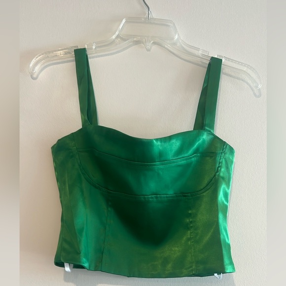 Superdown green crop top from revolve - Picture 1 of 4